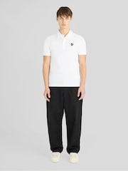 Lyle & Scott White Shield Badge Polo Shirt - Image 2 of 5