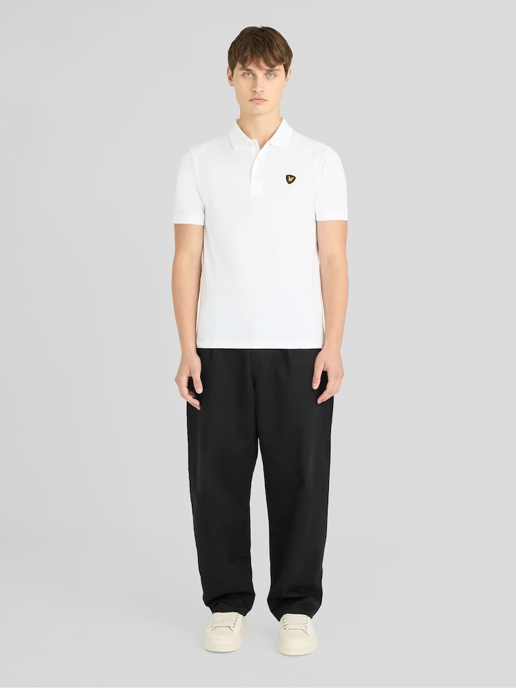 Lyle & Scott White Shield Badge Polo Shirt - Image 2 of 5