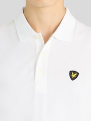 Lyle & Scott White Shield Badge Polo Shirt - Image 3 of 5