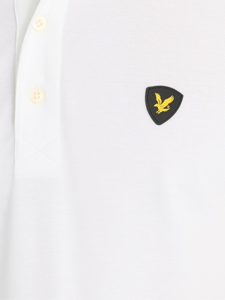 Lyle & Scott White Shield Badge Polo Shirt - Image 5 of 5