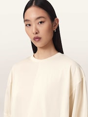 AllSaints White Lenny Lace T-Shirt - Image 4 of 6