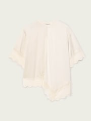 AllSaints White Lenny Lace T-Shirt - Image 6 of 6