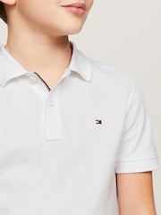 Balta - Tommy Hilfiger Essential Regular Fit Signature polo marškinėliai - 4 paveikslėlis iš 8