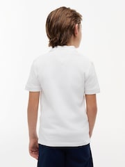 Balta - Tommy Hilfiger Essential Regular Fit Signature polo marškinėliai - 5 paveikslėlis iš 8