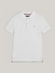 Balta - Tommy Hilfiger Essential Regular Fit Signature polo marškinėliai - 6 paveikslėlis iš 8