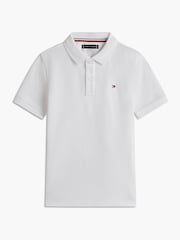 Balta - Tommy Hilfiger Essential Regular Fit Signature polo marškinėliai - 8 paveikslėlis iš 8