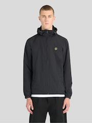 Lyle & Scott Black Circular Badge Zip Through Jacket - Image 1 of 5