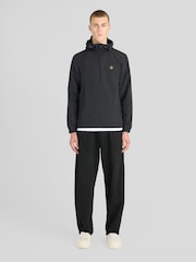 Lyle & Scott Black Circular Badge Zip Through Jacket - Image 2 of 5