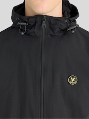 Lyle & Scott Black Circular Badge Zip Through Jacket - Image 3 of 5