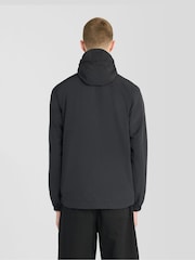 Lyle & Scott Black Circular Badge Zip Through Jacket - Image 4 of 5