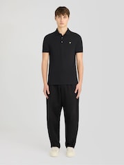Lyle & Scott Black Shield Badge Polo Shirt - Image 2 of 5