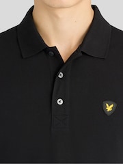Lyle & Scott Black Shield Badge Polo Shirt - Image 3 of 5