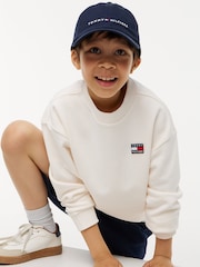 Άσπρο - Tommy Hilfiger Φούτερ με Στρογγυλή λαιμόκοψη και σημαία κληρονομιάς - Εικόνα 3 από 6