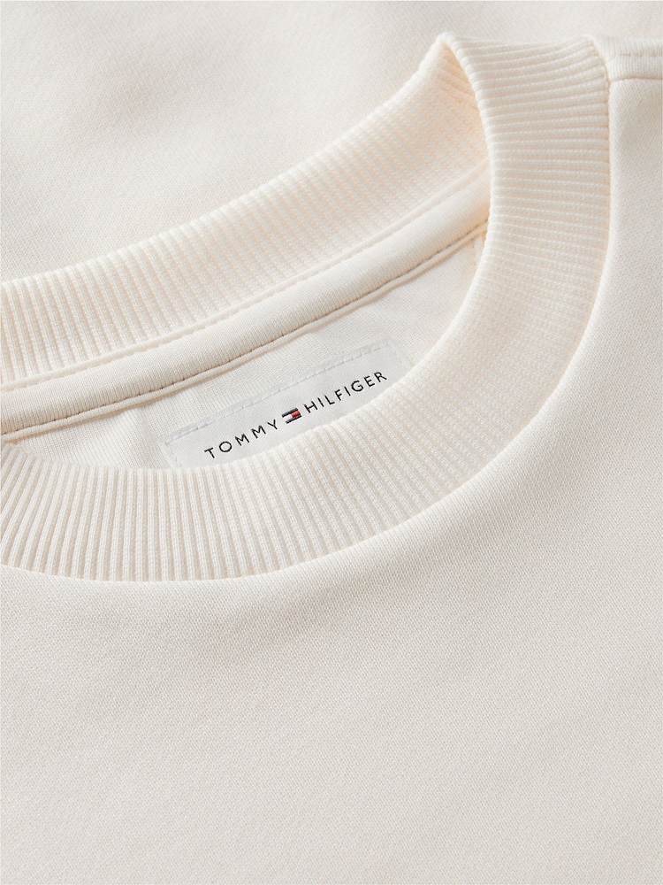 Άσπρο - Tommy Hilfiger Φούτερ με Στρογγυλή λαιμόκοψη και σημαία κληρονομιάς - Εικόνα 6 από 6