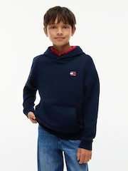 Mavi - Tommy Hilfiger Bayraqlı Heritage Kapüşonlu - 7şəkildən 1 şəkil