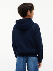 Mavi - Tommy Hilfiger Bayraqlı Heritage Kapüşonlu - 7şəkildən 2 şəkil