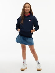 Mavi - Tommy Hilfiger Bayraqlı Heritage Kapüşonlu - 7şəkildən 4 şəkil