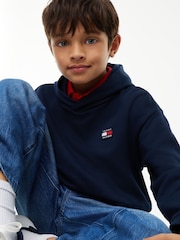 Mavi - Tommy Hilfiger Bayraqlı Heritage Kapüşonlu - 7şəkildən 5 şəkil