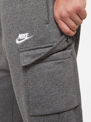 Nike Charcoal Club Cargo Joggers - Image 9 of 16