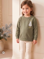Toddler Christmas Tree Sweatshirt by Dollymix - Image 1 of 6