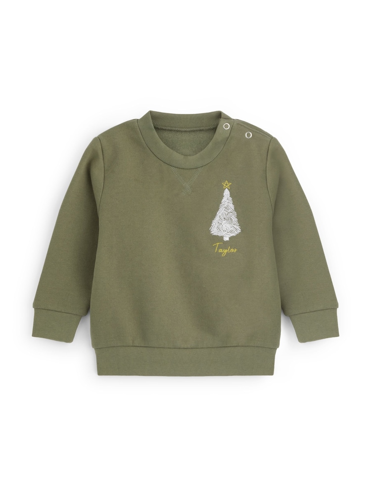 Toddler Christmas Tree Sweatshirt by Dollymix - Image 2 of 6 Toddler Christmas Tree Sweatshirt by Dollymix - Image 2 of 6