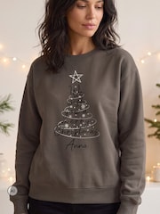 Christmas Tree Sweatshirt by Stitch Style - Image 1 of 5