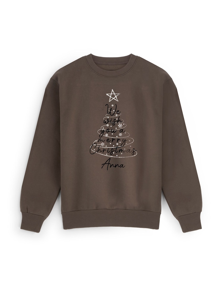 Christmas Tree Sweatshirt by Stitch Style - Image 2 of 5 Christmas Tree Sweatshirt by Stitch Style - Image 2 of 5