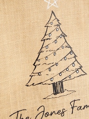 Christmas Tree Jute Shopper Bag by Stitch Style - Image 4 of 5