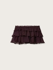 AllSaints Red Nyx Silk Mini Skirt - Image 6 of 6