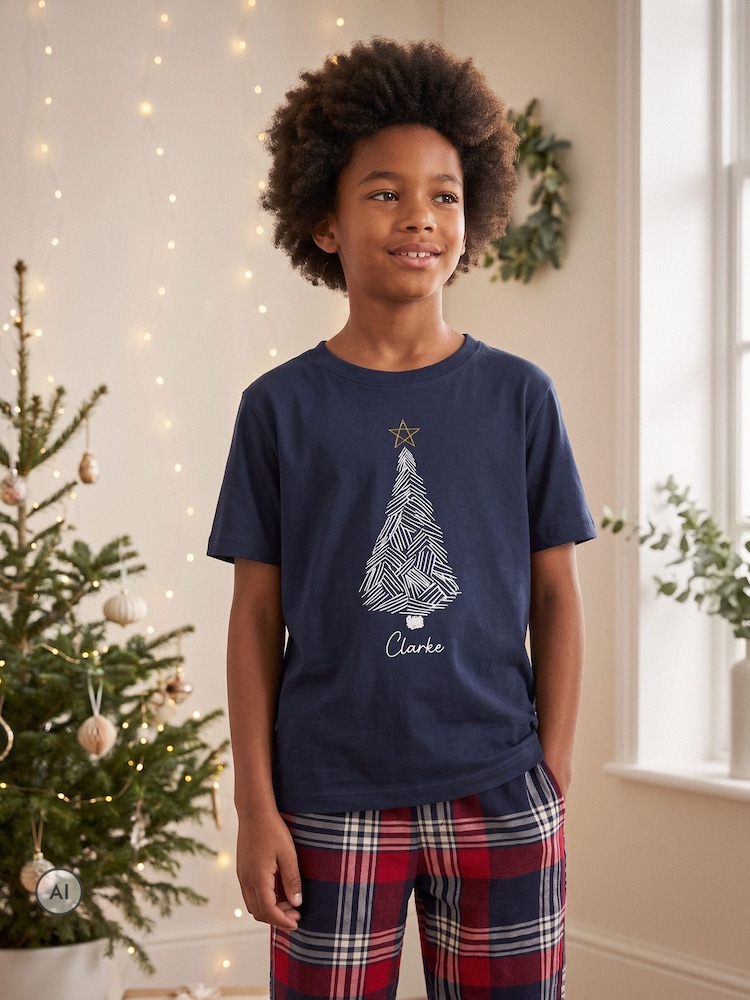 Kids Christmas Tree Pyjamas by Stitch Style - Image 1 of 6