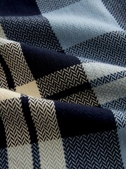 Blue Textured Check Shacket - Image 8 of 9