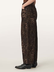 AllSaints Brown Sadie Barrel Jeans - Image 4 of 8