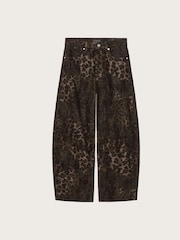 AllSaints Brown Sadie Barrel Jeans - Image 8 of 8
