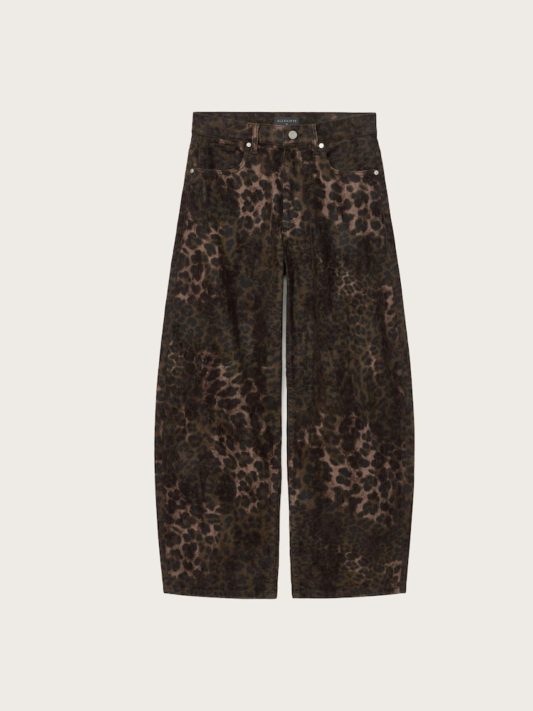 AllSaints Brown Sadie Barrel Jeans - Image 8 of 8