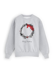 Christmas Wreath Sweatshirt By Stitch Style - Image 2 of 5