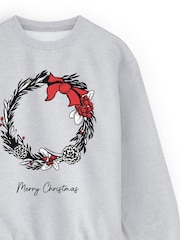 Christmas Wreath Sweatshirt By Stitch Style - Image 4 of 5
