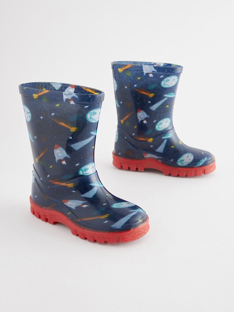 Navy Rocket Wellies - Image 1 of 6