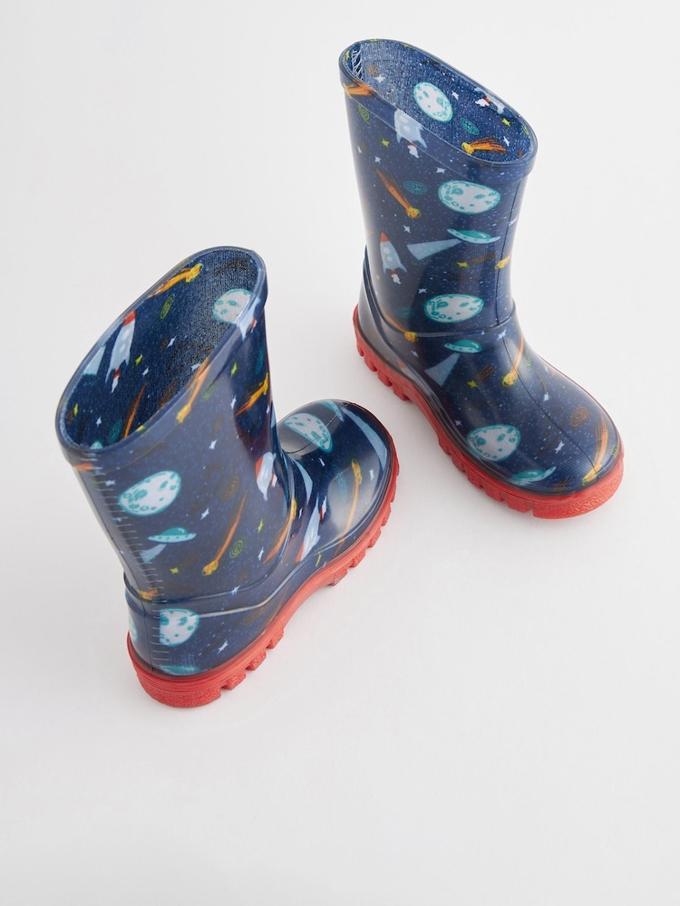 Navy Rocket Wellies - Image 2 of 6