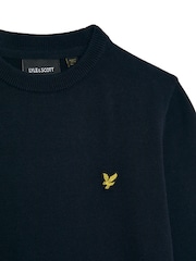 Marineblau/blau - Lyle & Scott Rundhals-Strickpullover für Jungen - Bild 6 von 7