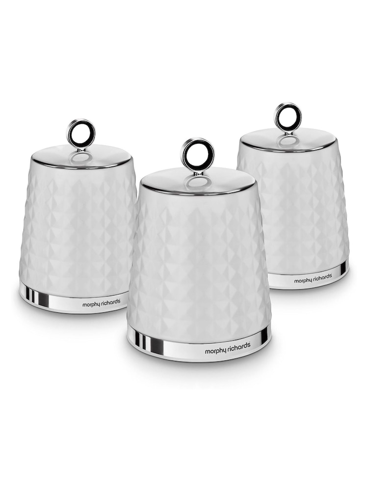 Morphy Richards Set of 3 Clear Dimensions Storage Jars - Image 1 of 1