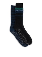 Totes Blue Super Soft Cosy Slipper-Sox Socks 2 pack - Image 1 of 8