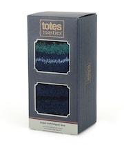 Totes Blue Super Soft Cosy Slipper-Sox Socks 2 pack - Image 8 of 8