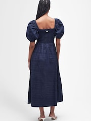 Barbour® Navy Macy Midi Dress - Image 10 of 14