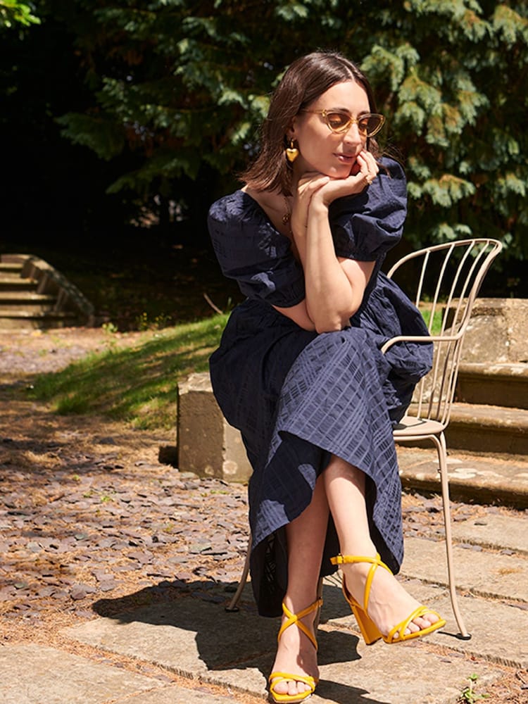 Barbour® Navy Macy Midi Dress - Image 2 of 14 Barbour® Navy Macy Midi Dress - Image 2 of 14