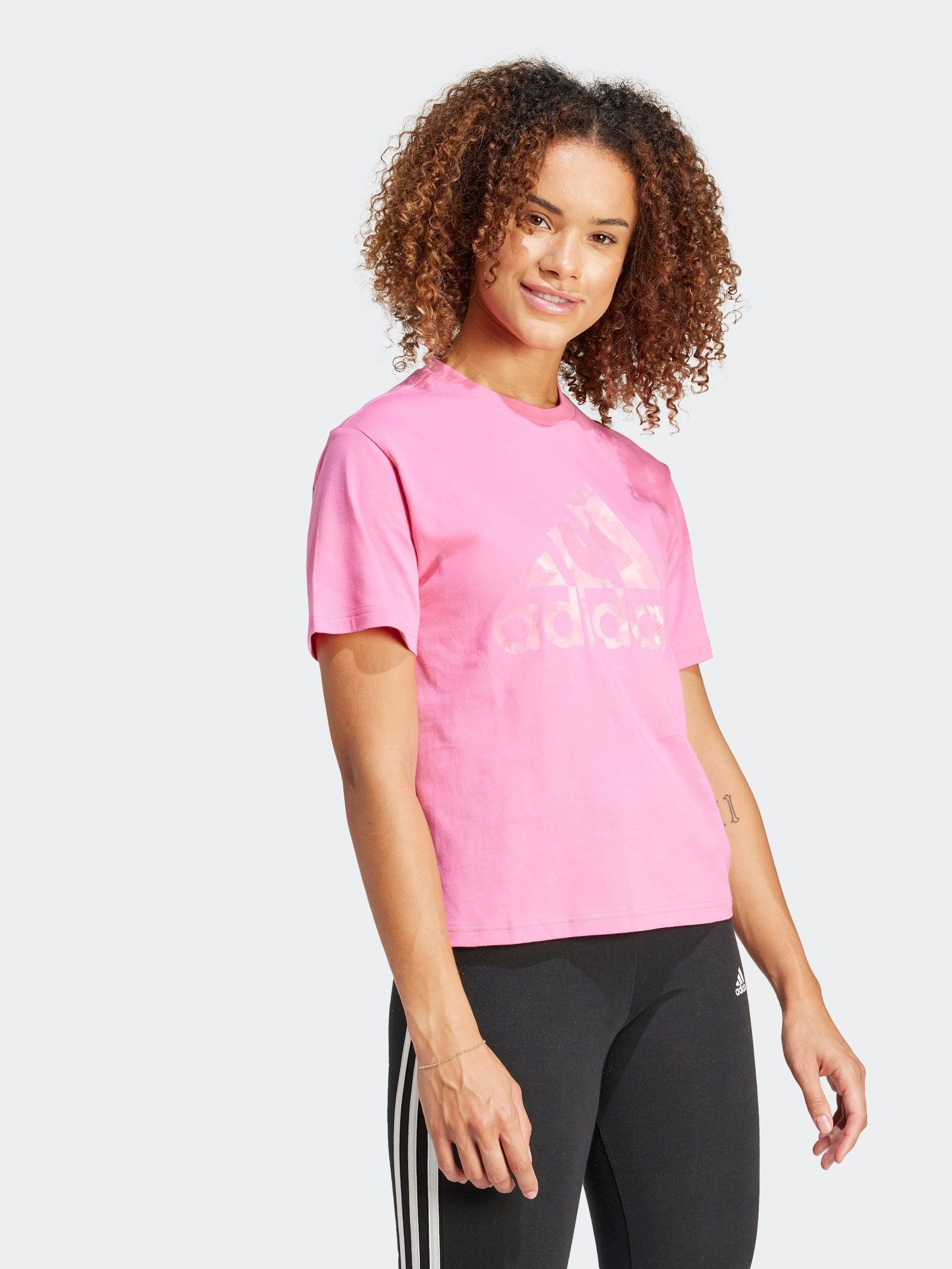 Adidas t shirt floral best sale