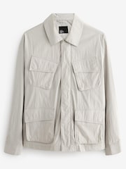Light Grey EDIT 4 Pocket Lightweight Shacket - Image 6 of 10