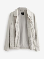 Light Grey EDIT 4 Pocket Lightweight Shacket - Image 7 of 10