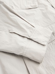 Light Grey EDIT 4 Pocket Lightweight Shacket - Image 8 of 10