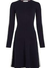 Tommy Hilfiger Blue Fit & Flare Dress - Image 4 of 6