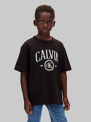 Calvin Klein PVH Black Graphic Logo T-Shirt - Image 1 of 5
